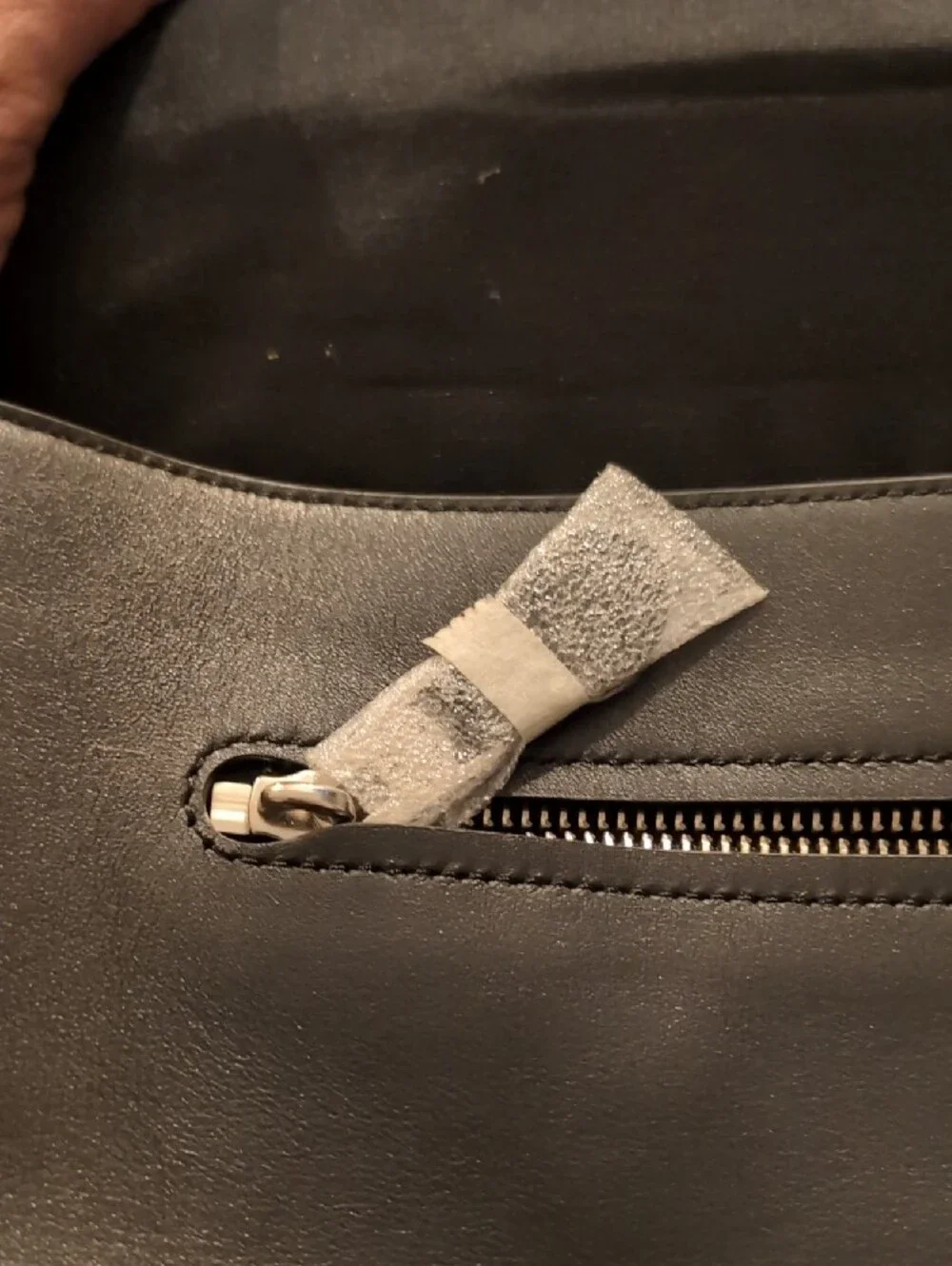 Coach Black Leather Briefcase with Silver Hardware
